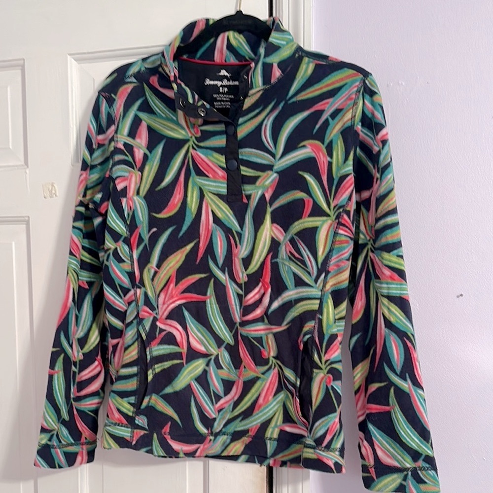Tommy Bahama Tropical Leaf Print Fleece